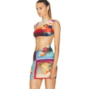 Jean Paul Gaultier Multicolor Patchwork Dress $527